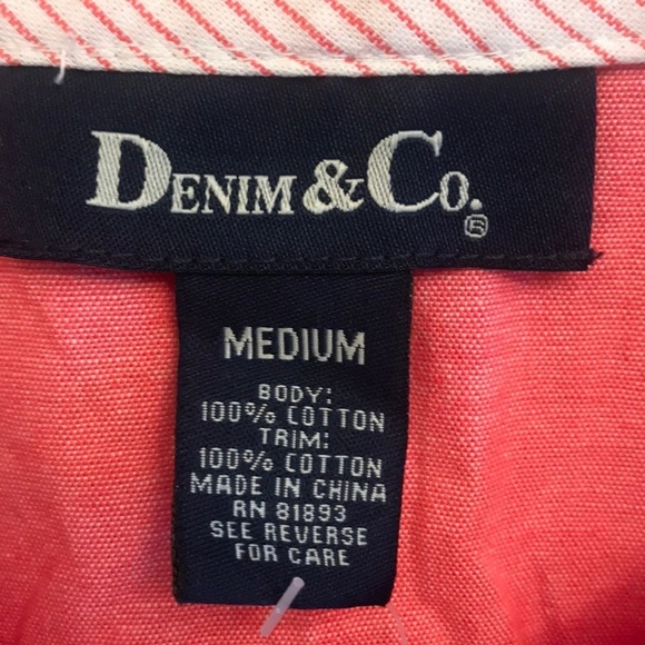 Denim & Co brand size M pullover cotton tunic. NWT - Picture 2 of 4